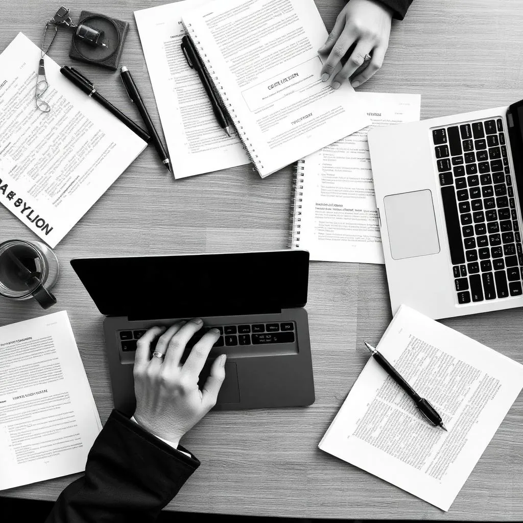 Lawyer at work